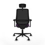 PIQUERAS Y CRESPO Silla de oficina Mardos con Mecanismo Sincro/Traslack, Morado y Negro