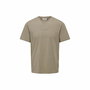 Camiseta de Manga Corta Hombre Only & Sons Onslevi Life Reg Text Desert Marrón claro