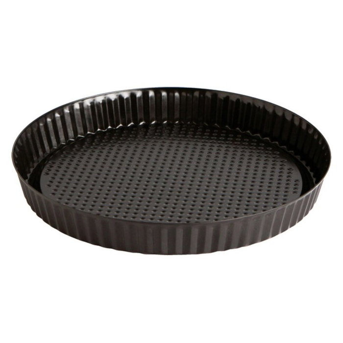Quid Molde Tarta Plano Acero Pintado Sweet Grey 25x3 cm