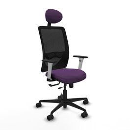 PIQUERAS Y CRESPO Silla de oficina Zulema Morada con mecanismo Sincro/Traslack