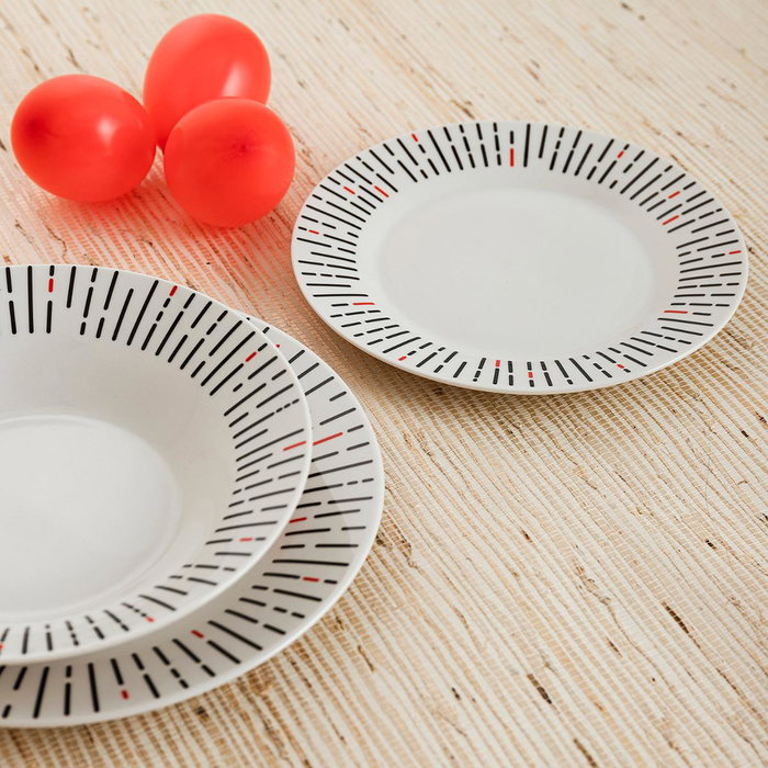 Vajilla Porcelana Festival Quid 18 Piezas - 6 Personas