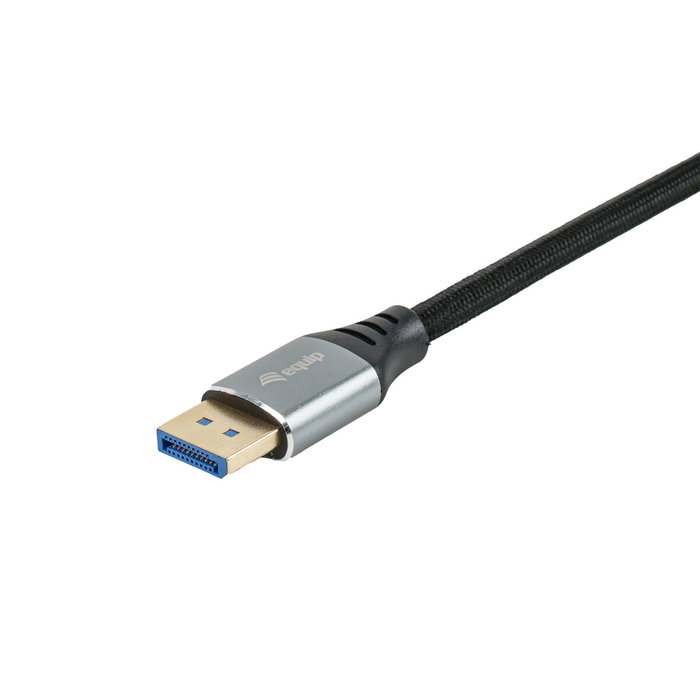 Equip Cable DisplayPort 2.1 de 3m, 16K/60Hz, Plata/Negro