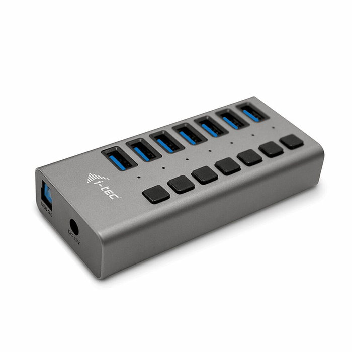 I-Tec USB 3.0 Charging HUB 7 puertos con adaptador 36 W Gris