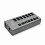 I-Tec USB 3.0 Charging HUB 7 puertos con adaptador 36 W Gris