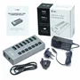 i-tec U3CHARGEHUB7 Hub USB 3.0 con 7 Puertos y Adaptador 36W para Carga y Transferencia de Datos, Compatible con PC, Mac, Laptop