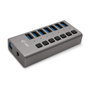 i-tec Hub USB 3.0 de 7 Puertos con Adaptador de Carga 36W - Concentrador USB con Alimentación