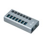i-tec Hub USB 3.0 de 7 Puertos con Adaptador de Carga 36W - Concentrador USB con Alimentación