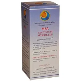 HERBOPLANET MSA Vaccinium Myrtillus Extracto Brotes de Arándano 50 ml - Gotas para la Circulación Sanguínea