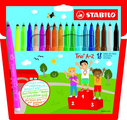 Stabilo Rotuladores Trio Az C-Surtidos Estuche 18 Ud Stabilo Rotuladores Trio Az C-Surtidos Estuche 18 Ud