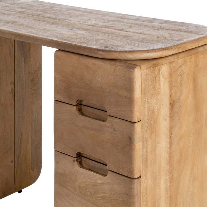 Escritorio Natural Madera de Mango Salón 110 X 50 X 75 cm