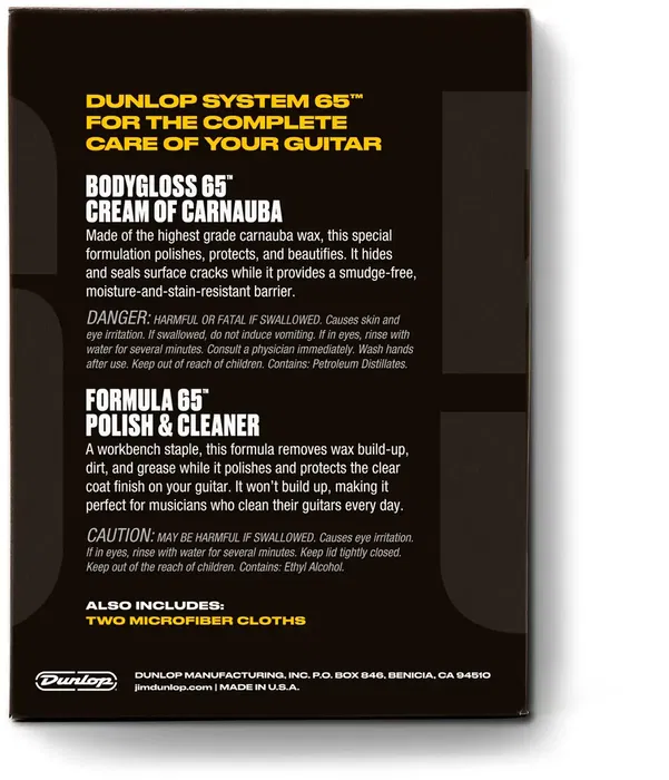 Dunlop Kit Limpiadores Para Guitarra Dunlop Kit Limpiadores Para Guitarra