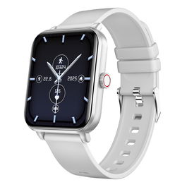 Myphone SmartWatch Classic 2, Reloj Inteligente con Pantalla Táctil IPS de 1.8", Bluetooth 5.0, Monitorización Cardíaca, Oxígeno y Sueño, IP65, para iOS y Android - Plata