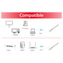 EQUIP Patch Cable Cat6A S/FTP RJ45 Blanco 1 m - Pack de 10 unidades - 645610 - 10 Gigabit Ethernet, PoE++, 500 MHz, LSZH