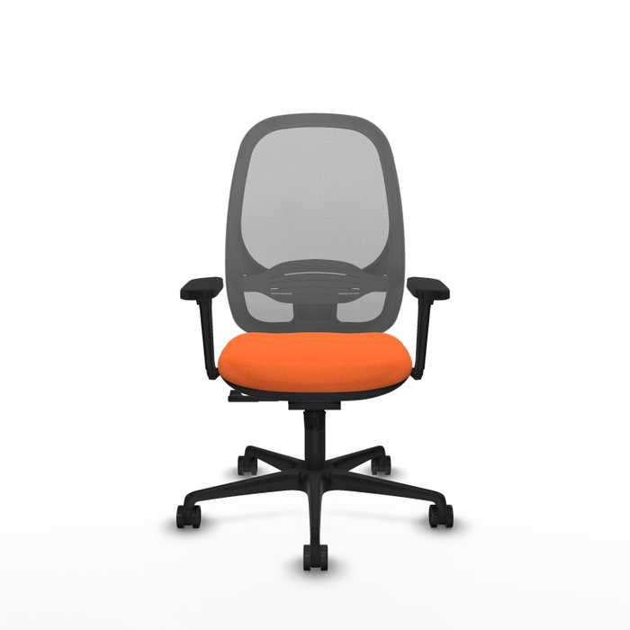 PIQUERAS Y CRESPO Silla de oficina Cilanco con mecanismo Sincro, Naranja y Gris PIQUERAS Y CRESPO Silla de oficina Cilanco con mecanismo Sincro, Naranja y Gris