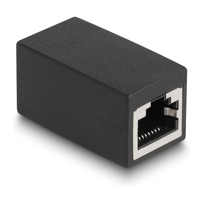 DeLOCK Adaptador RJ45 hembra a RJ45 hembra Cat.6 negro DeLOCK Adaptador RJ45 hembra a RJ45 hembra Cat.6 negro