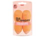 Real Techniques Sponges PACK 4 pz - Paquete de 4 esponjas de maquillaje Miracle Complexion para difuminado perfecto
