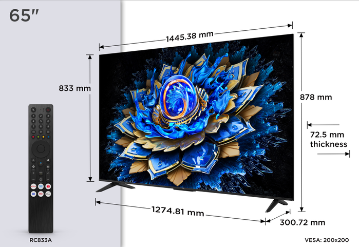 TCL T69C 65T69C Smart TV QLED 4K Ultra HD 65 pulgadas