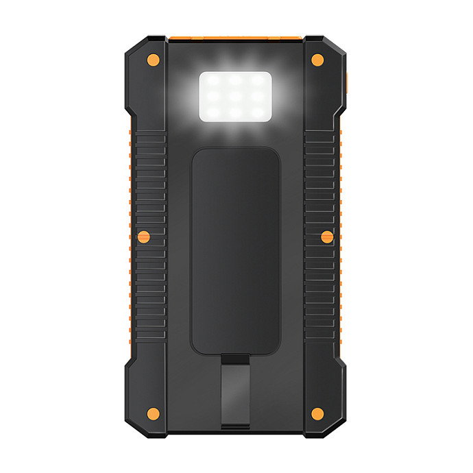 LogiLink Solar-Powerbank 6000mAh USB-C, IP65, schwarz
