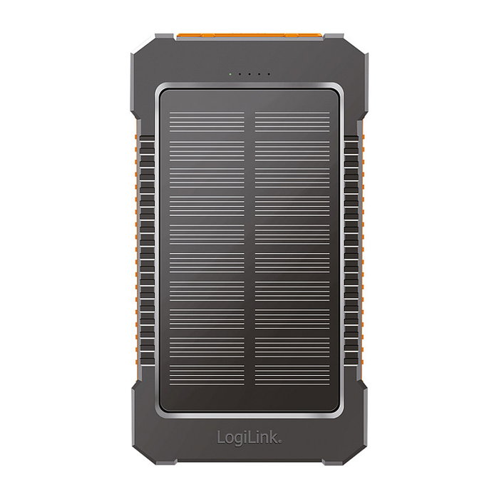 LogiLink Solar-Powerbank 6000mAh USB-C, IP65, schwarz