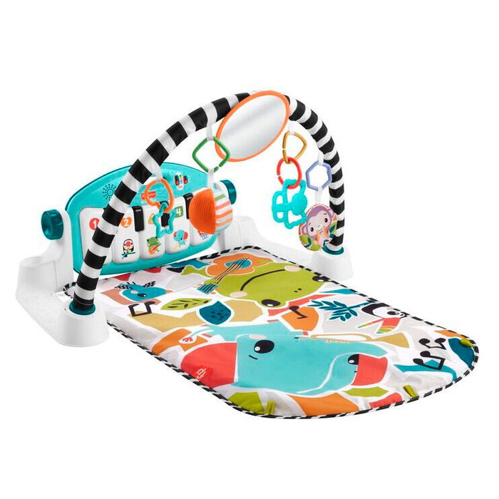 Fisher-Price Alfombra de actividades Kick & Play con piano, luces y sonidos