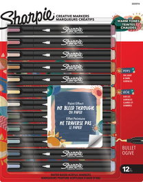 Rotulador Sharpie Creative Acrylic Surtido Colores Calidos Blister De 12