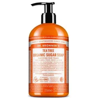 Dr. Bronner's Aceite de Árbol de Té - Jabón Líquido de Azúcar Multiusos 355 ml Dr. Bronner's Aceite de Árbol de Té - Jabón Líquido de Azúcar Multiusos 355 ml