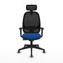 PIQUERAS Y CRESPO Silla de oficina Cilanco con mecanismo Sincro, Azul y Negro