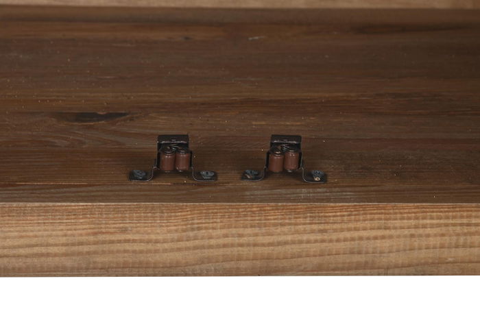 DKD Home Decor Mueble TV Oriental Japonés Madera Reciclada Natural 156 x 44 x 65 cm