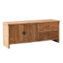 DKD Home Decor Mueble TV Oriental Japonés Madera Reciclada Natural 156 x 44 x 65 cm