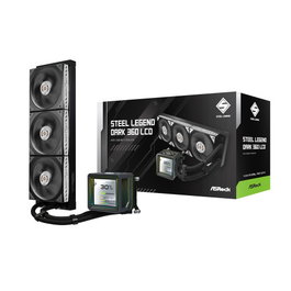 ASRock Steel Legend Dark 360 LCD Sistema de Refrigeración Líquida Negro
