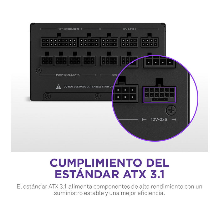 NZXT C1000 Gold 1000 W ATX 3.1 Totalmente Modular Negro