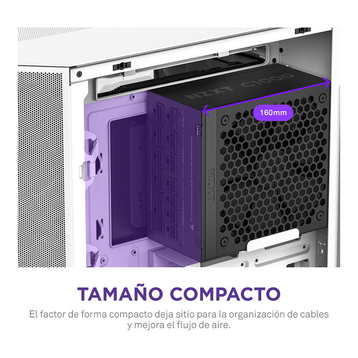 NZXT C1000 Gold 1000 W ATX 3.1 Totalmente Modular Negro