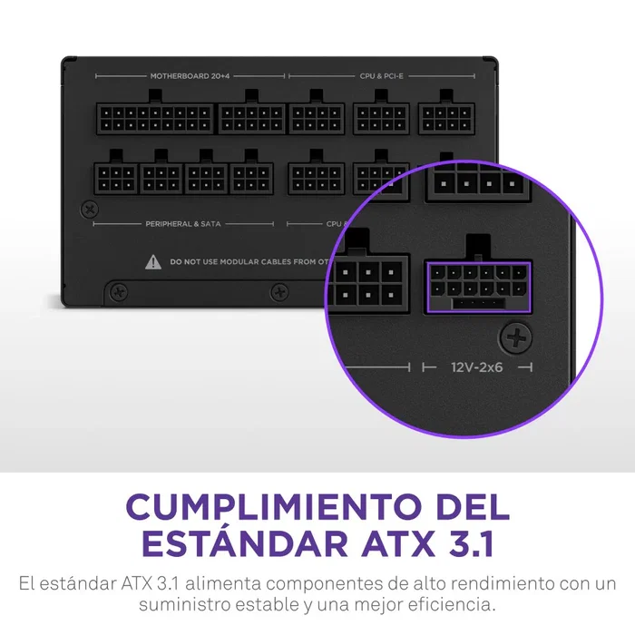 NZXT C1000 Gold 1000 W ATX 3.1 Negro NZXT C1000 Gold 1000 W ATX 3.1 Negro