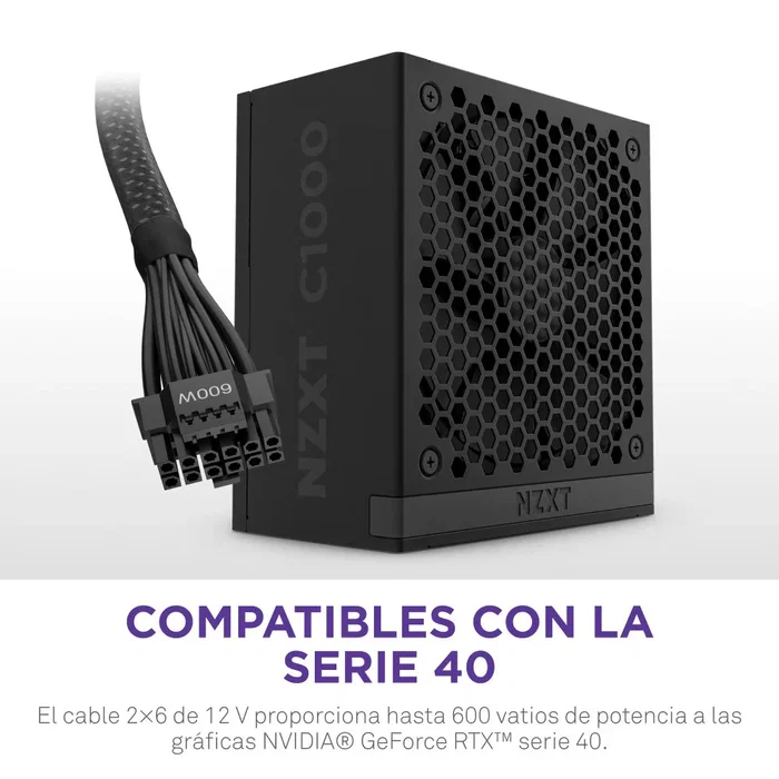 NZXT C1000 Gold 1000 W ATX 3.1 Negro NZXT C1000 Gold 1000 W ATX 3.1 Negro
