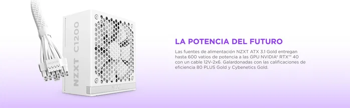 NZXT C1000 Gold 1000 W ATX 3.1 Negro NZXT C1000 Gold 1000 W ATX 3.1 Negro