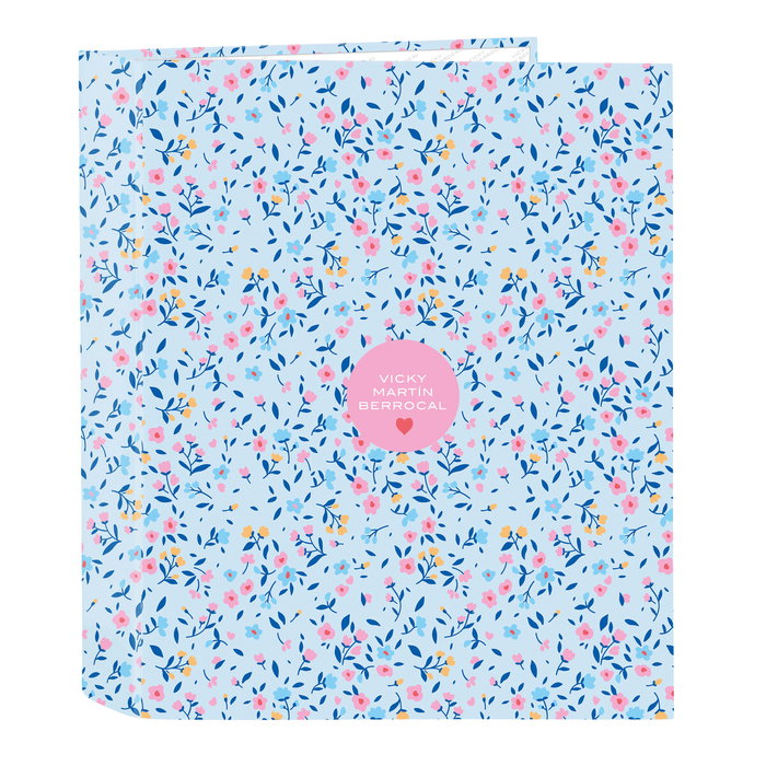 Carpeta de anillas Vicky Martín Berrocal Paraíso Azul Rosa A4 27 x 33 x 6 cm Carpeta de anillas Vicky Martín Berrocal Paraíso Azul Rosa A4 27 x 33 x 6 cm