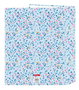 Carpeta de anillas Vicky Martín Berrocal Paraíso Azul Rosa A4 27 x 33 x 6 cm