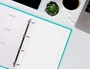 Liderpapel Recambio A4 100 hojas 100g liso con doble margen y 4 taladros