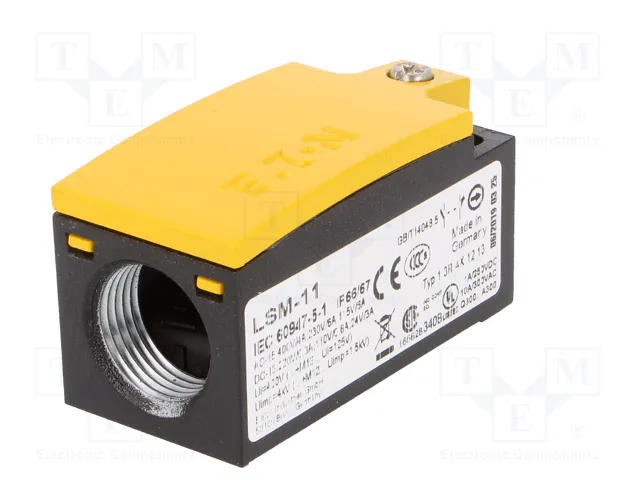 EATON ELECTRIC LSM-11 Interruptor de fin de carrera espárrago Ø8,2mm NO + NC 6A EATON ELECTRIC LSM-11 Interruptor de fin de carrera espárrago Ø8,2mm NO + NC 6A
