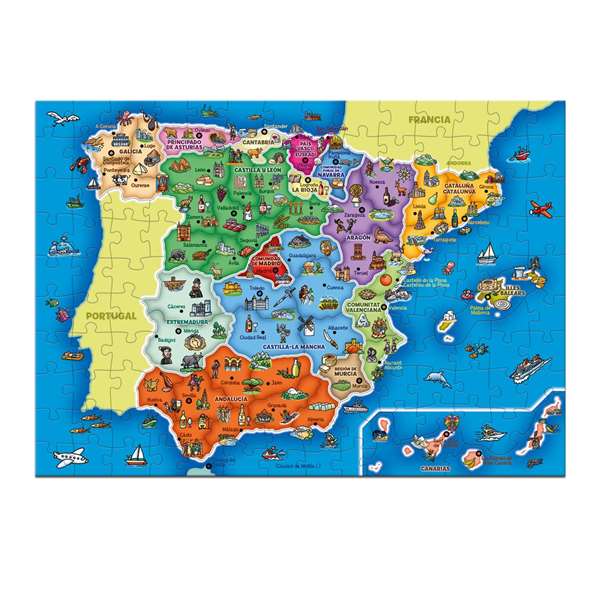 Diset - Puzzle educativo Provincias de España, 137 piezas