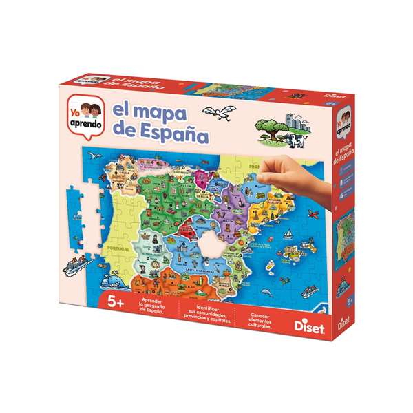 Diset - Puzzle educativo Provincias de España, 137 piezas