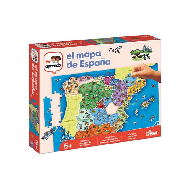 Diset - Puzzle educativo Provincias de España, 137 piezas