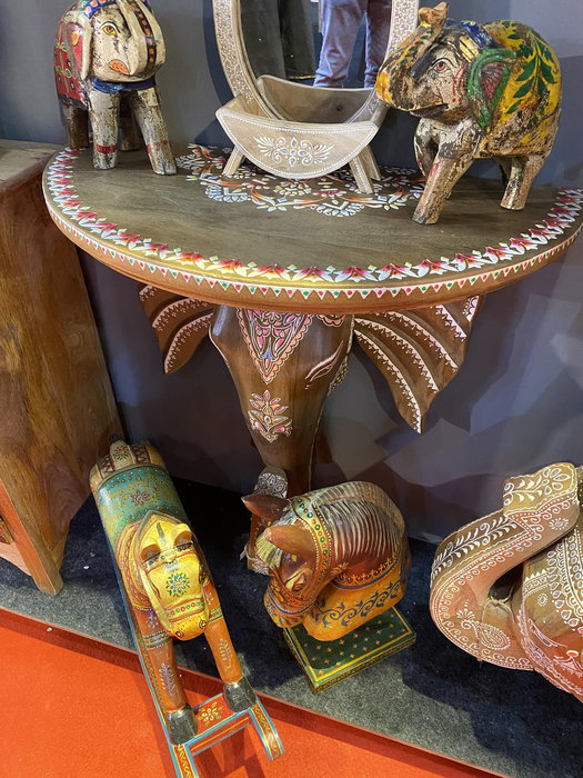 DKD Home Decor Consola Indio RK 22 Multicolor 34 x 78 x 68 cm DKD Home Decor Consola Indio RK 22 Multicolor 34 x 78 x 68 cm