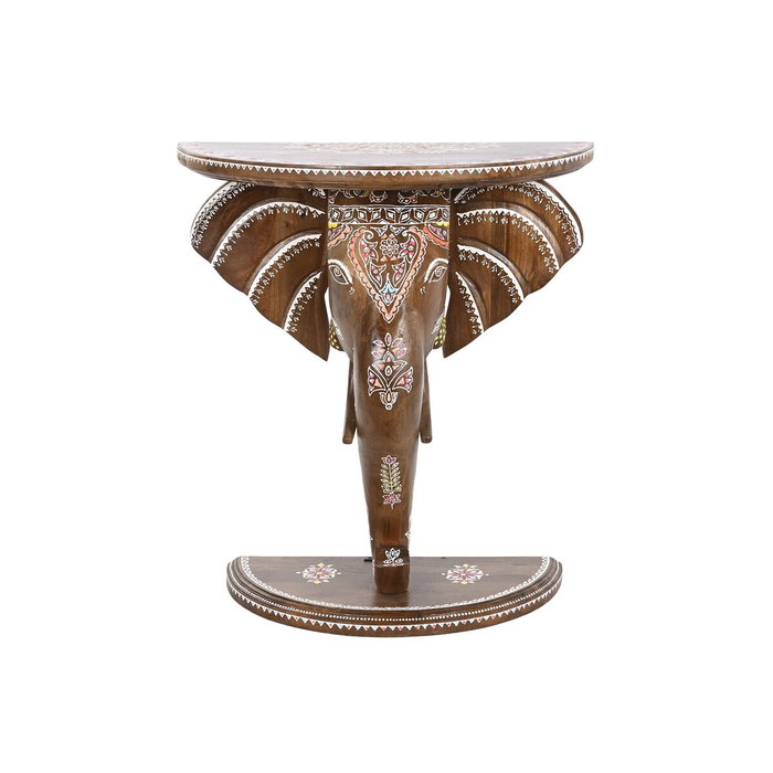 DKD Home Decor Consola de Mango Elefante Multicolor