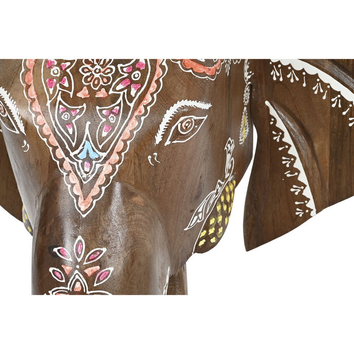 DKD Home Decor Consola de Mango Elefante Multicolor