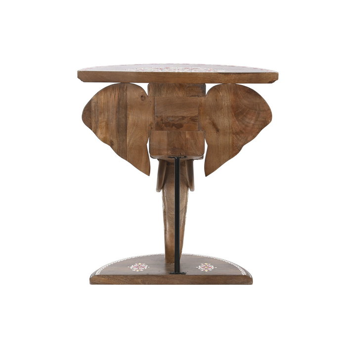 DKD Home Decor Consola de Mango Elefante Multicolor