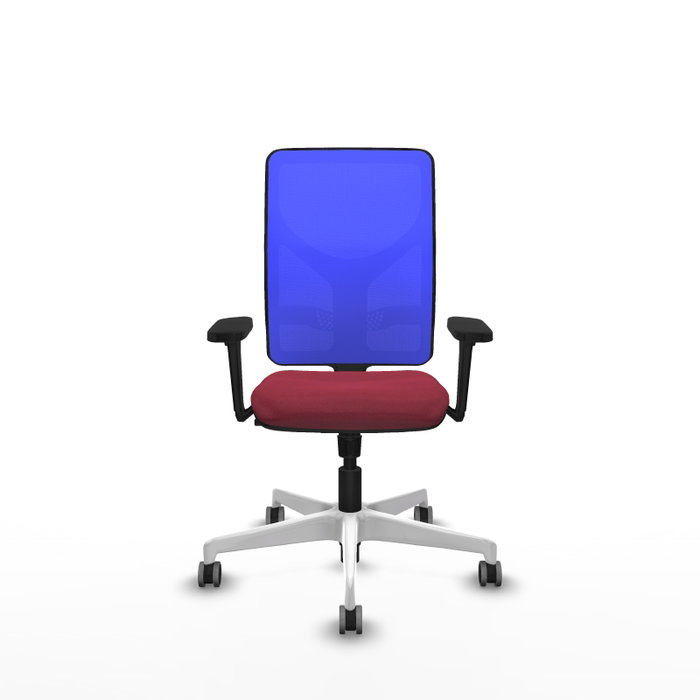 PIQUERAS Y CRESPO Silla de oficina Motilla con mecanismo Sincro, Granate y Azul PIQUERAS Y CRESPO Silla de oficina Motilla con mecanismo Sincro, Granate y Azul