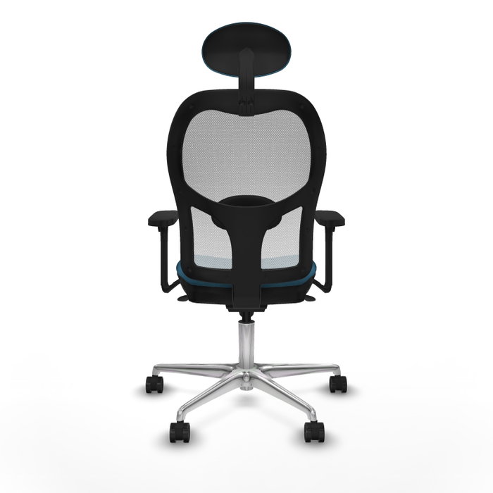 PIQUERAS Y CRESPO Silla de oficina Jorquera con mecanismo Sincro, Verde petróleo y Blanco PIQUERAS Y CRESPO Silla de oficina Jorquera con mecanismo Sincro, Verde petróleo y Blanco