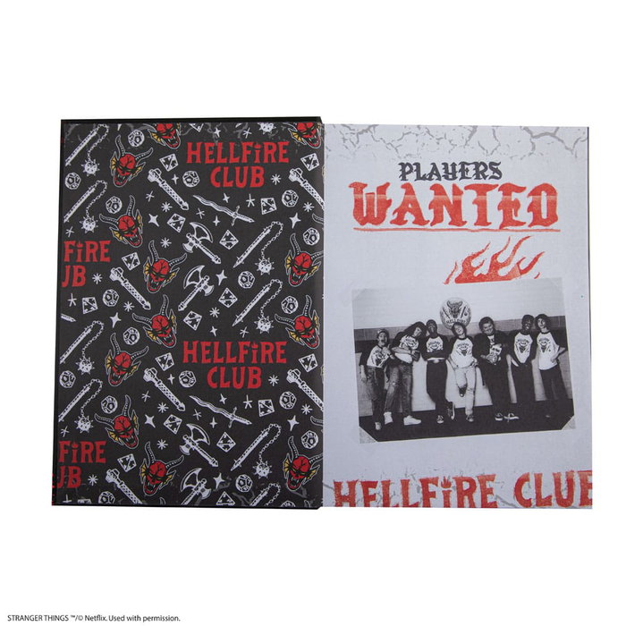 Stranger Things Cuaderno del Club del Fuego Infernal