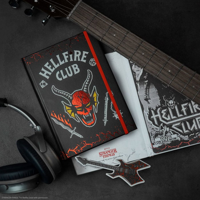 Stranger Things Cuaderno del Club del Fuego Infernal